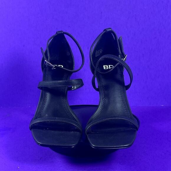 BP. Black‎ Ankle Strap Strappy Heeled Sandals Women's Shoe Size 7-NEW - Picture 2 of 8